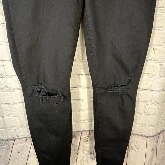 MOTHER Jeans The Looker Ankle Fray 29 Black Guilty as Sin Stretch Made USA - Picture 3 of 16